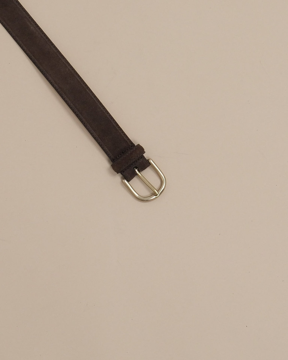 Chocolate Brown Suede 30mm Belt