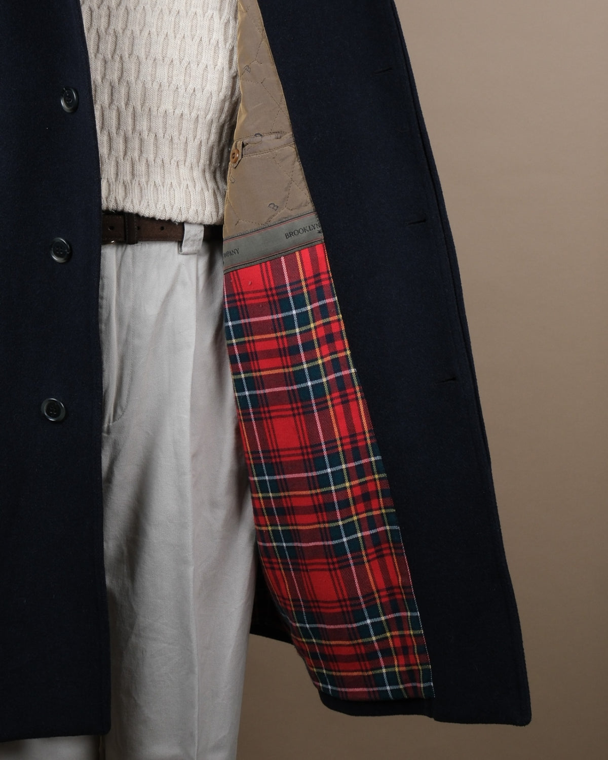 Dark Navy Wool Raglan Jacket