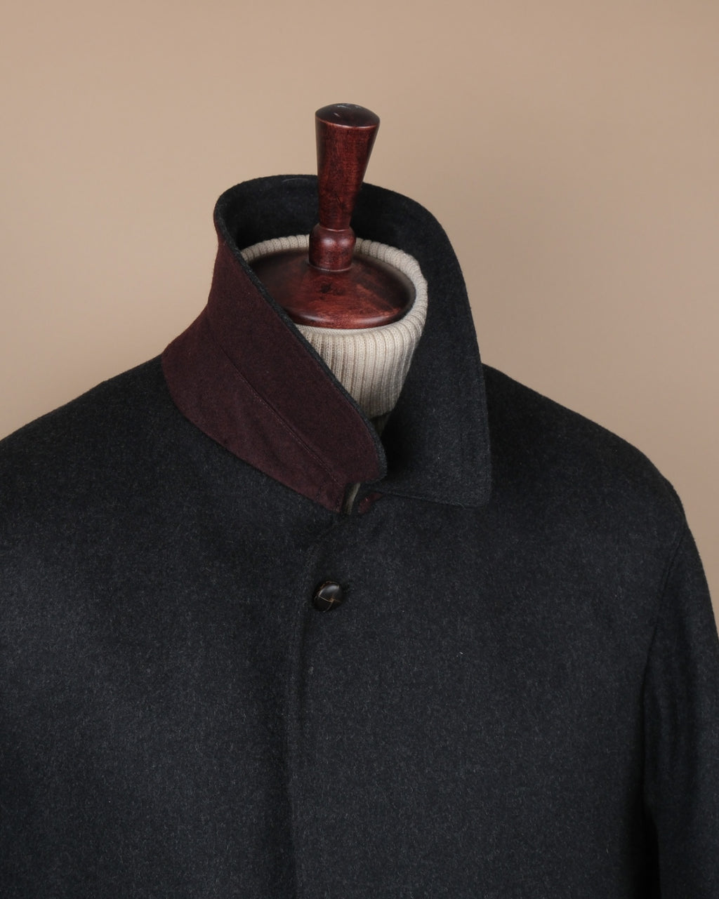 Anthracite Loden Overcoat