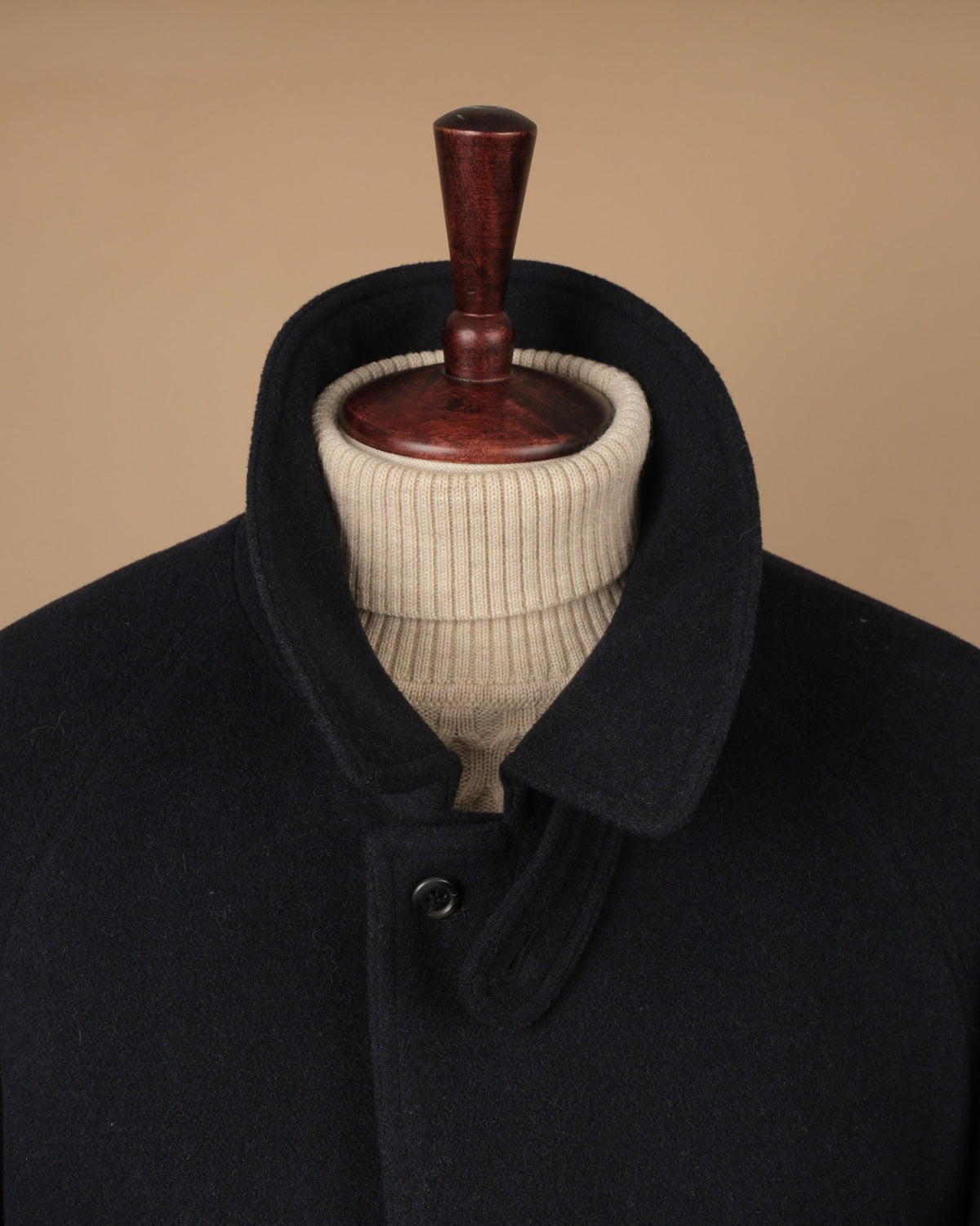 Dark Navy Wool Raglan Jacket
