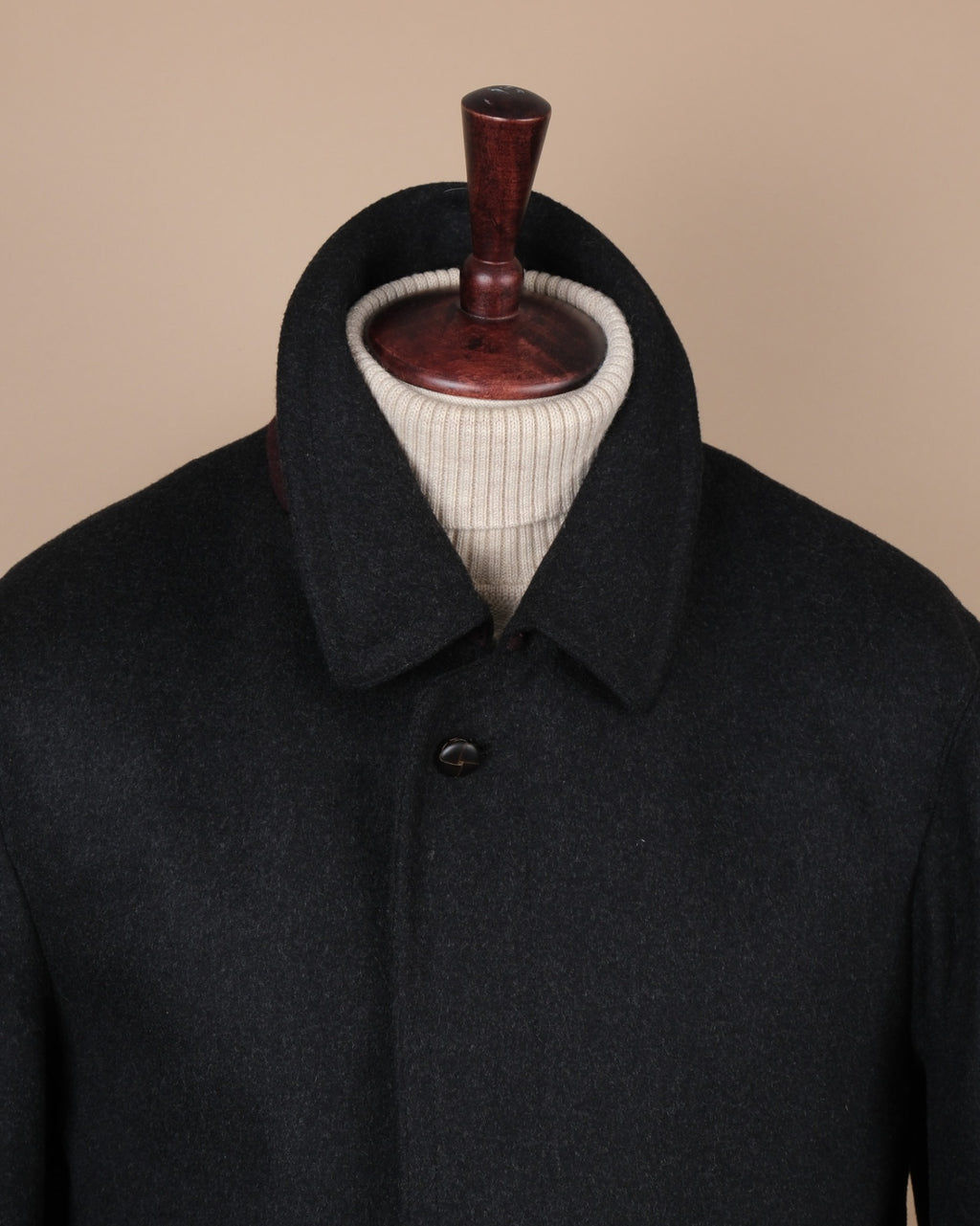 Anthracite Loden Overcoat