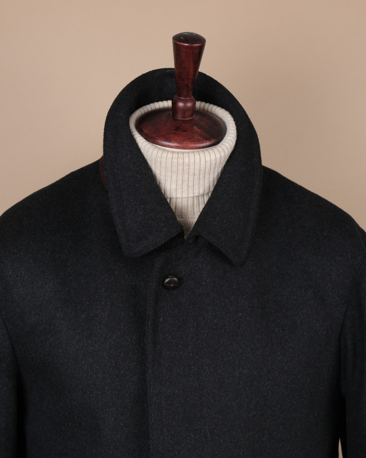 Anthracite Loden Overcoat