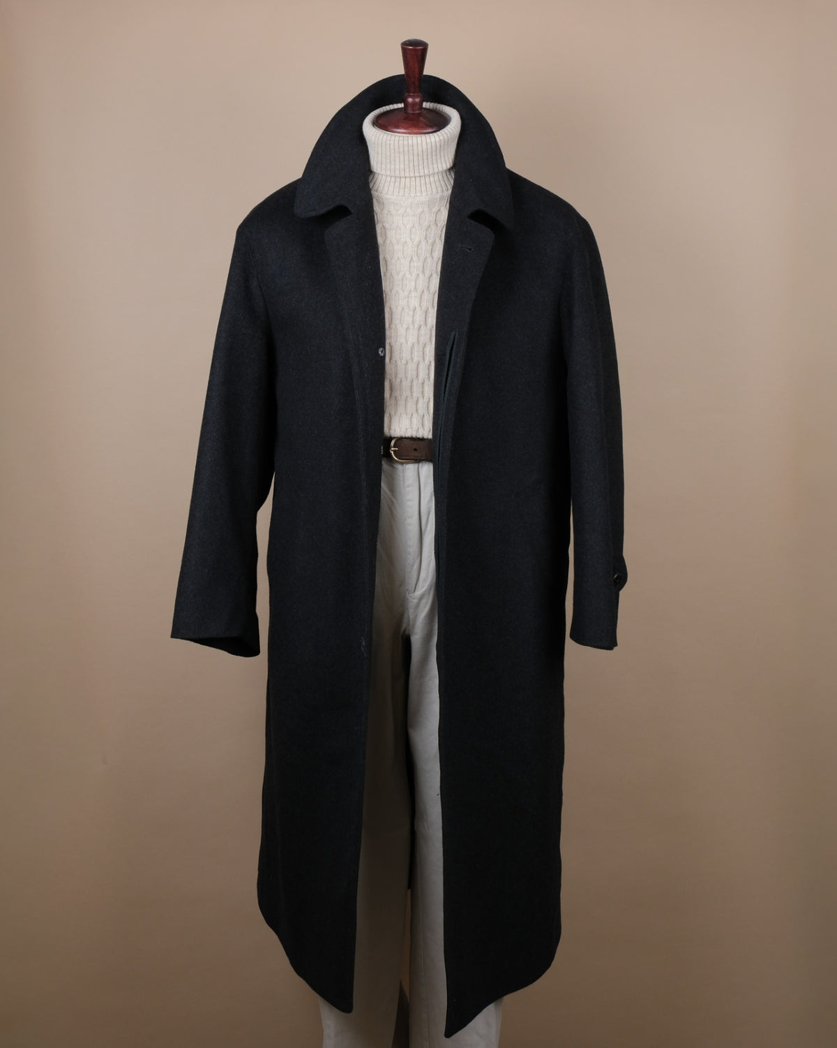 Anthracite Loden Overcoat