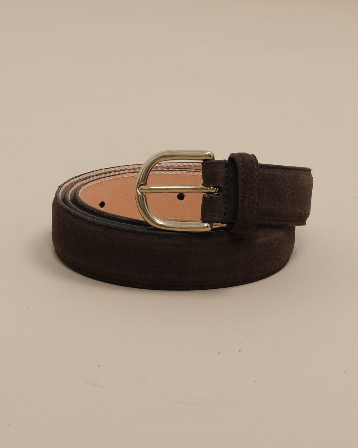 Chocolate Brown Suede 30mm Belt