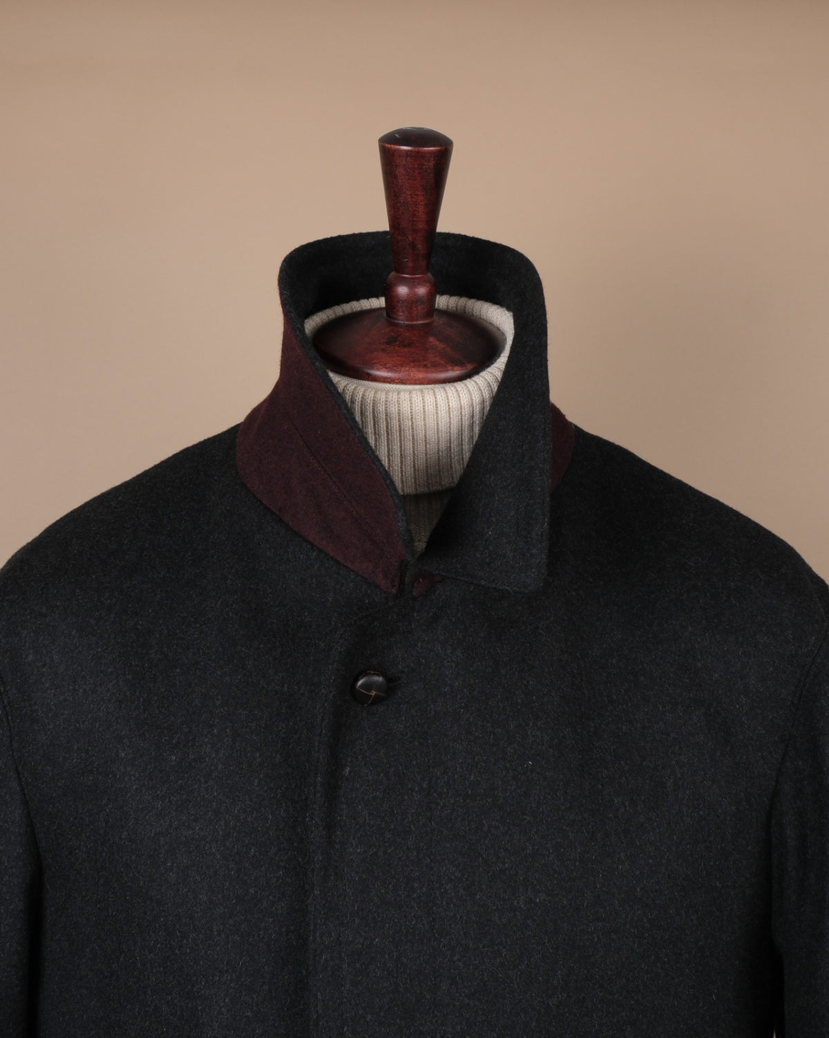 Anthracite Loden Overcoat