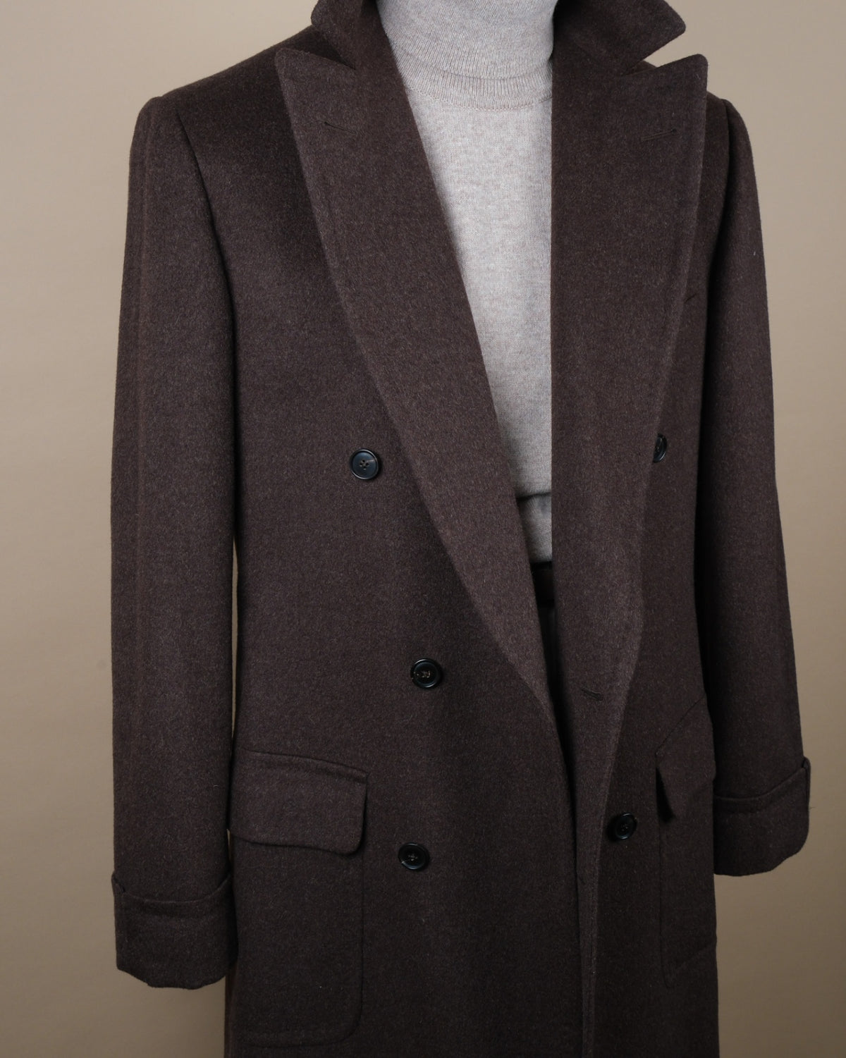 Dark Brown Polo Coat