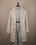 Beige Cotton/Silk Light-Weight Car Coat