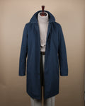 Navy Cotton Car Coat