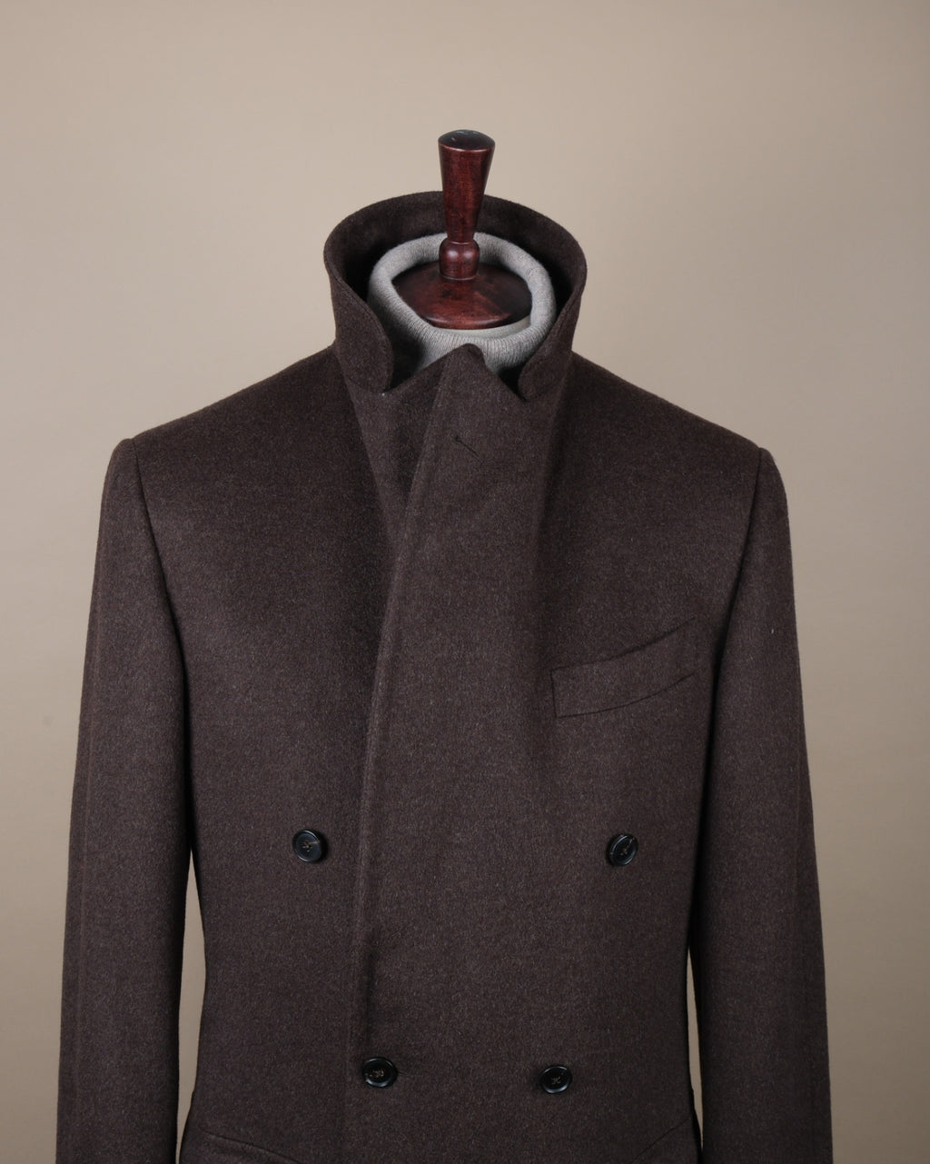 Dark Brown Polo Coat