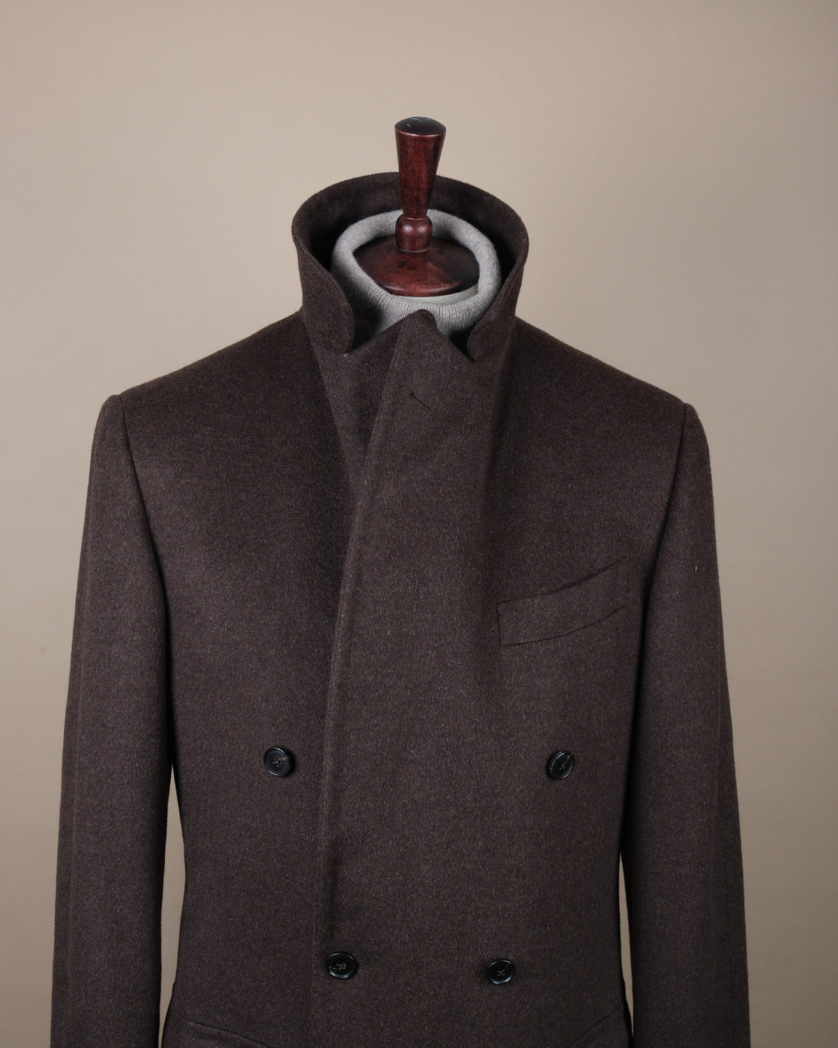 Dark Brown Polo Coat
