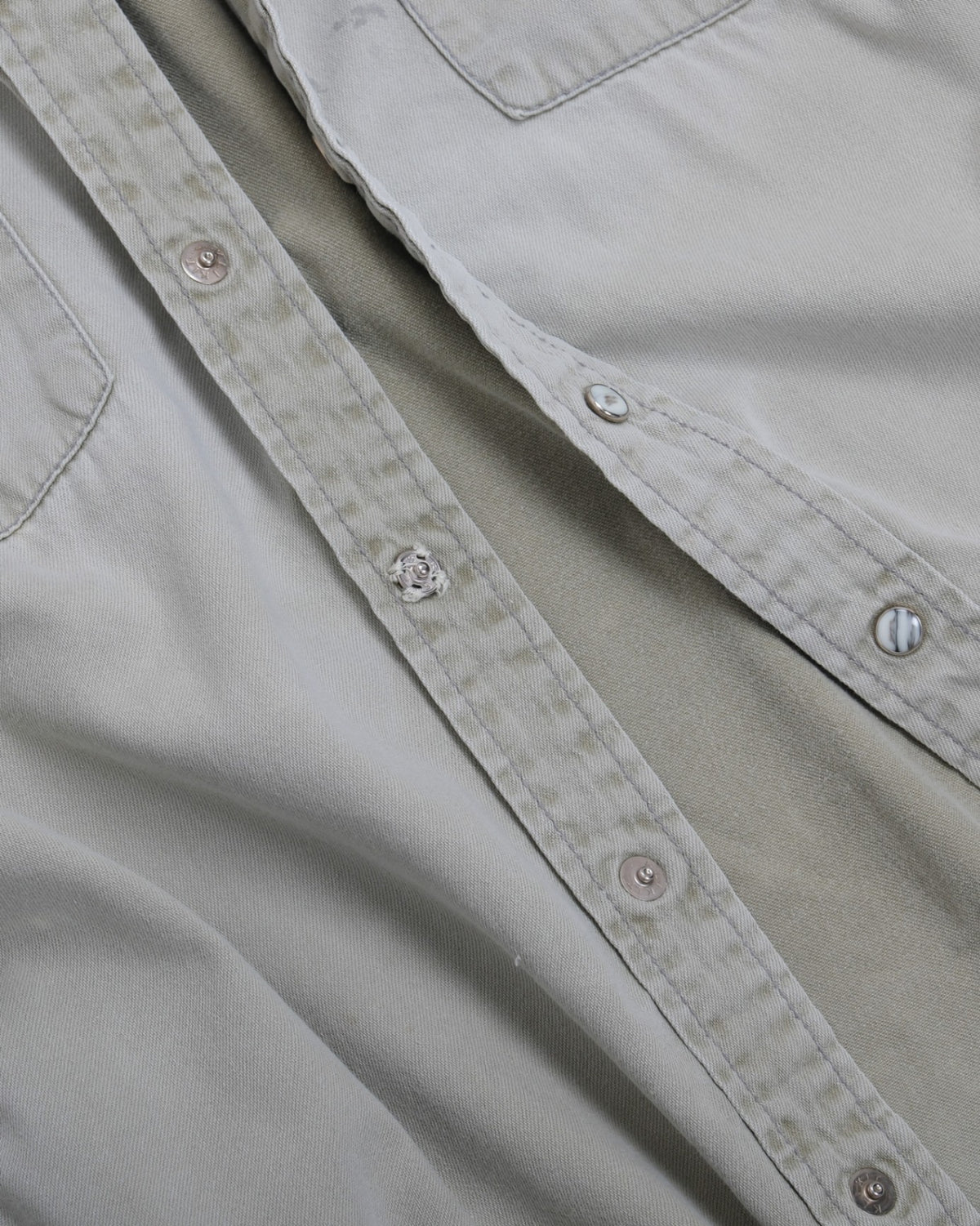 Faded Sage Western Denim Shirt