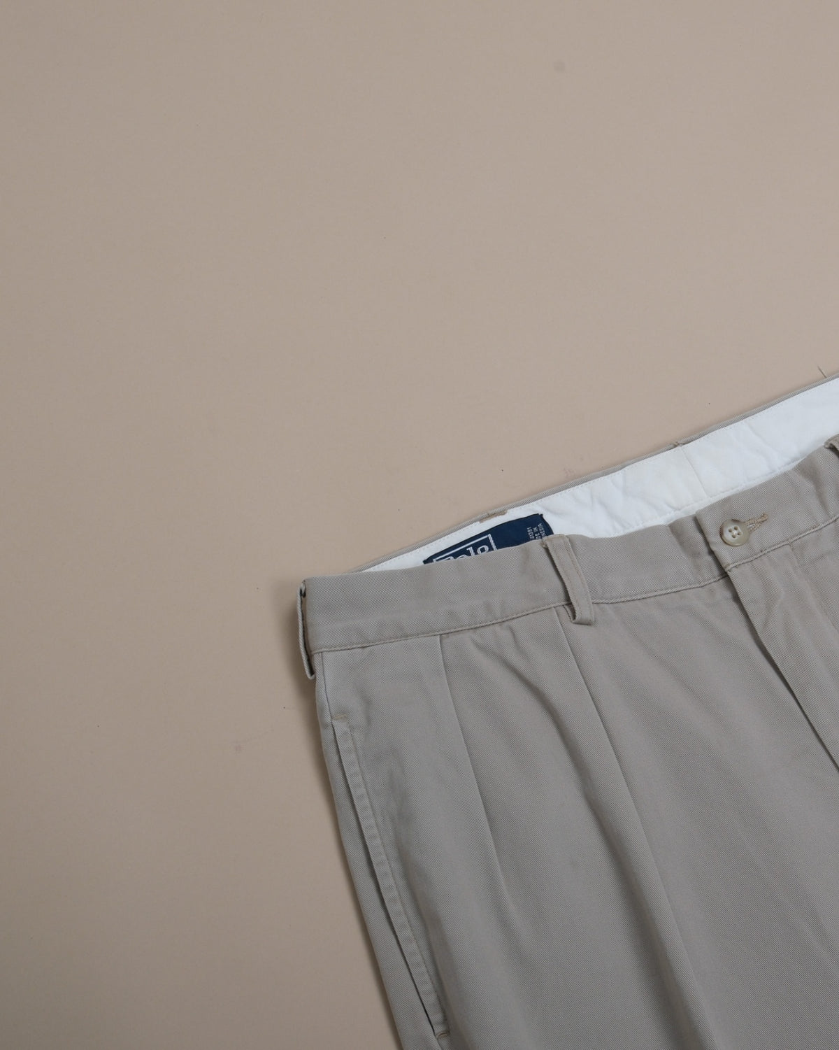 Beige Cotton Twill "Andrew Pant"