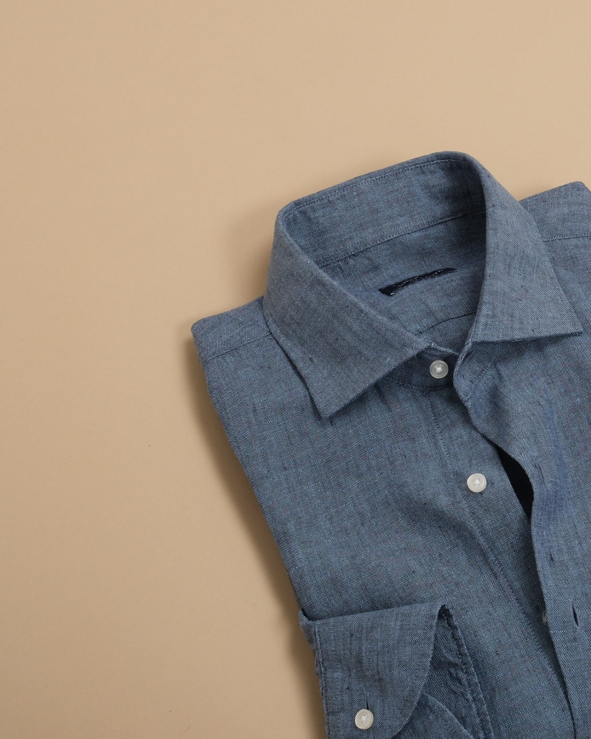 Slate Blue Irish Linen Shirt