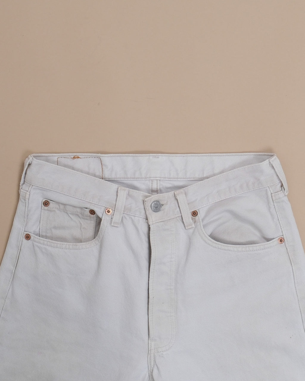 Off-White High-Rise 501s, Made in USA