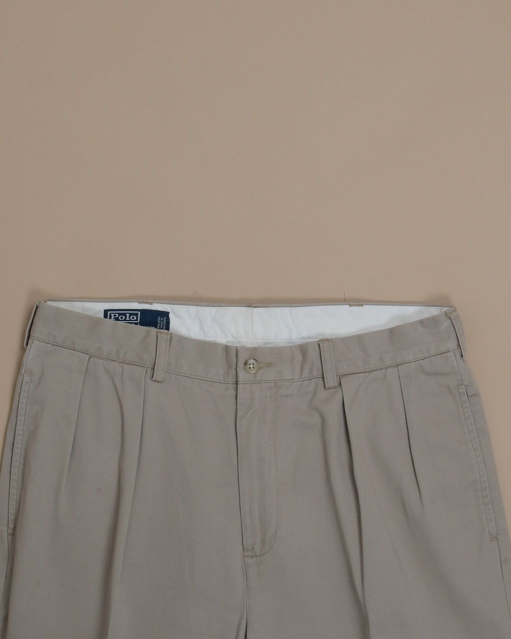 Beige Cotton Twill "Andrew Pant"