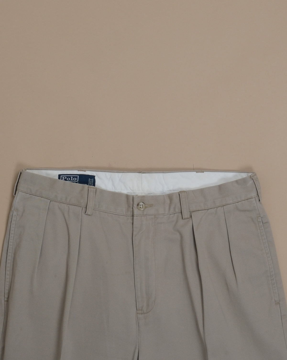 Beige Cotton Twill "Andrew Pant"