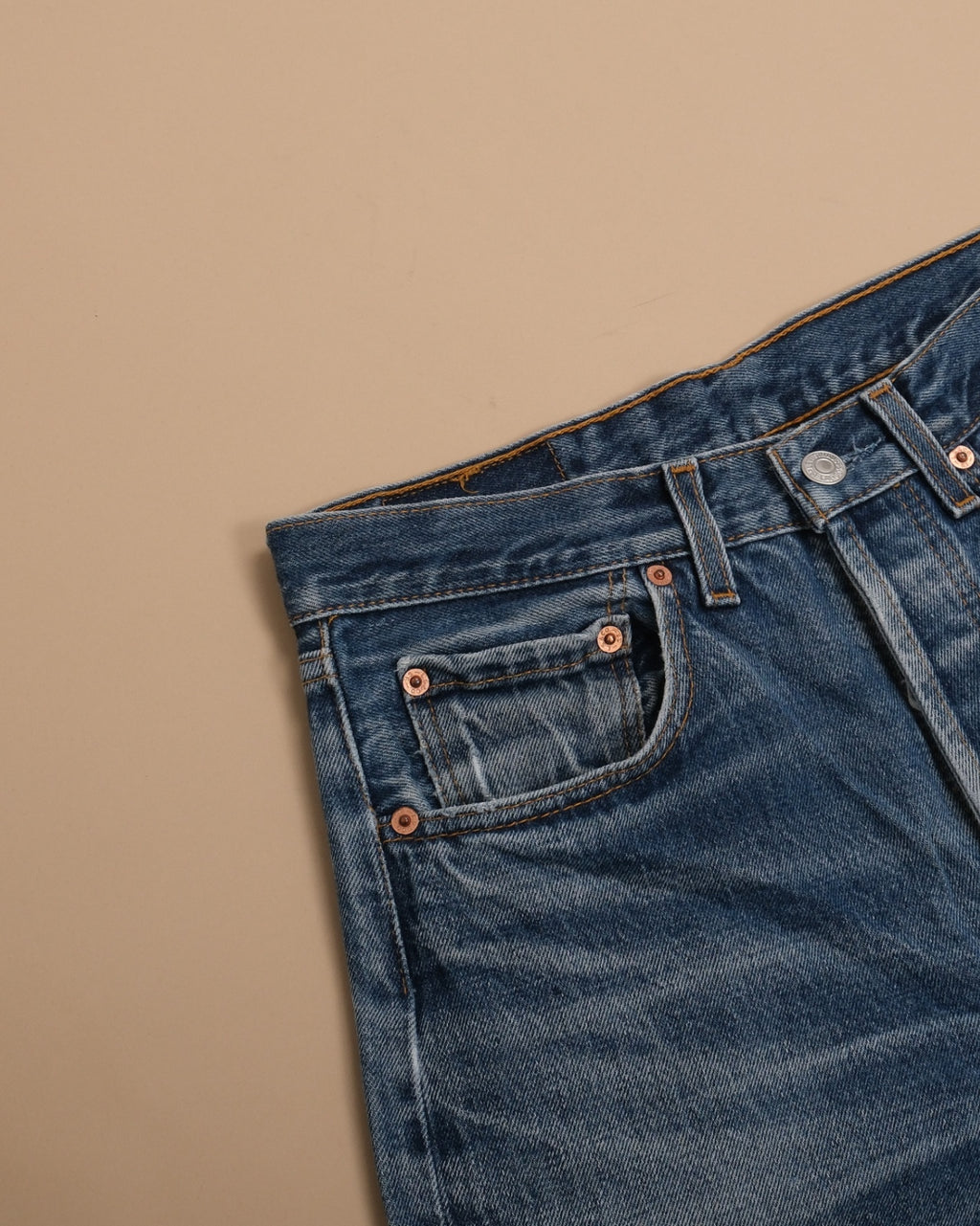 Mid Wash High-Rise 501s, Made in UK