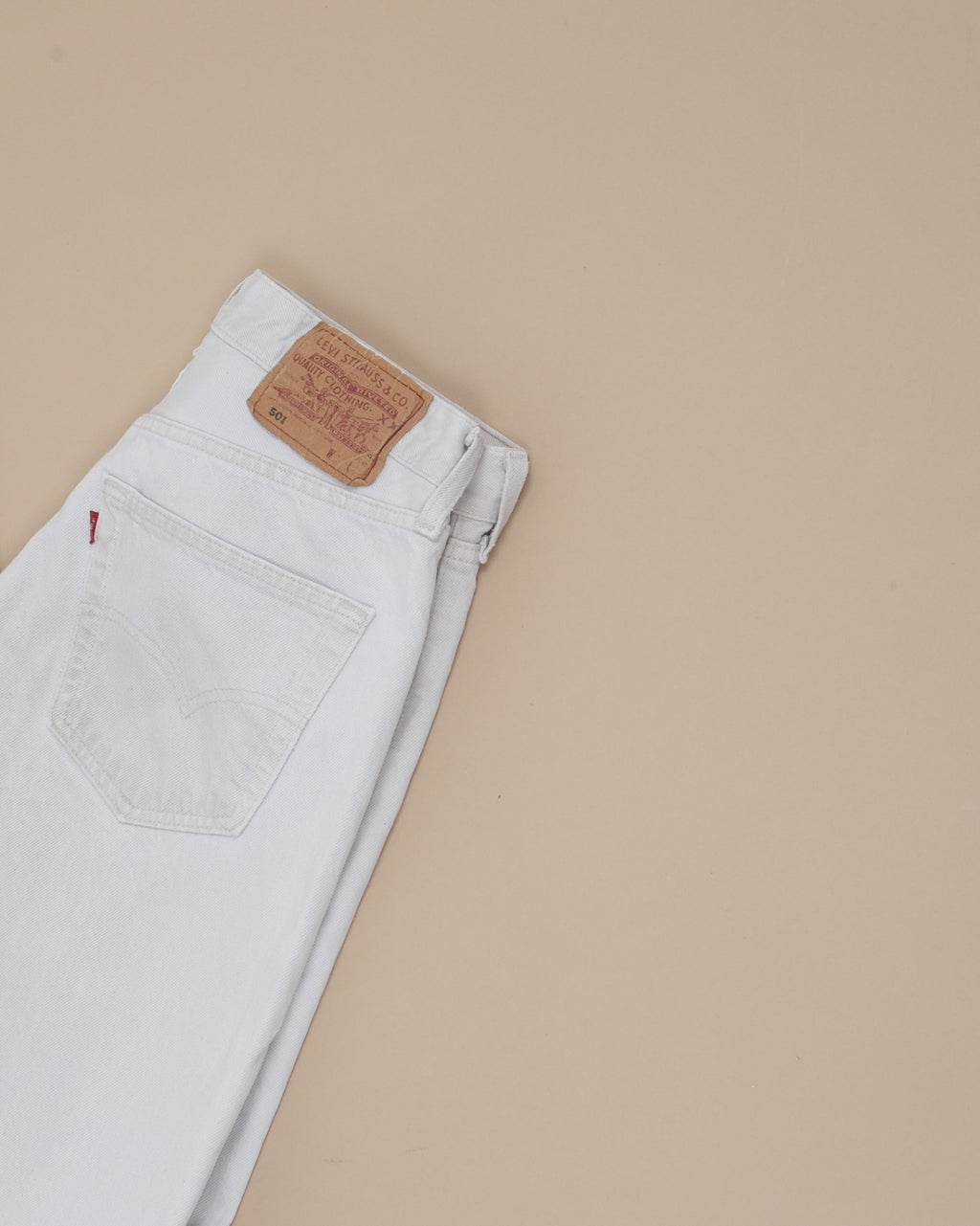 Off-White High-Rise 501s, Made in USA
