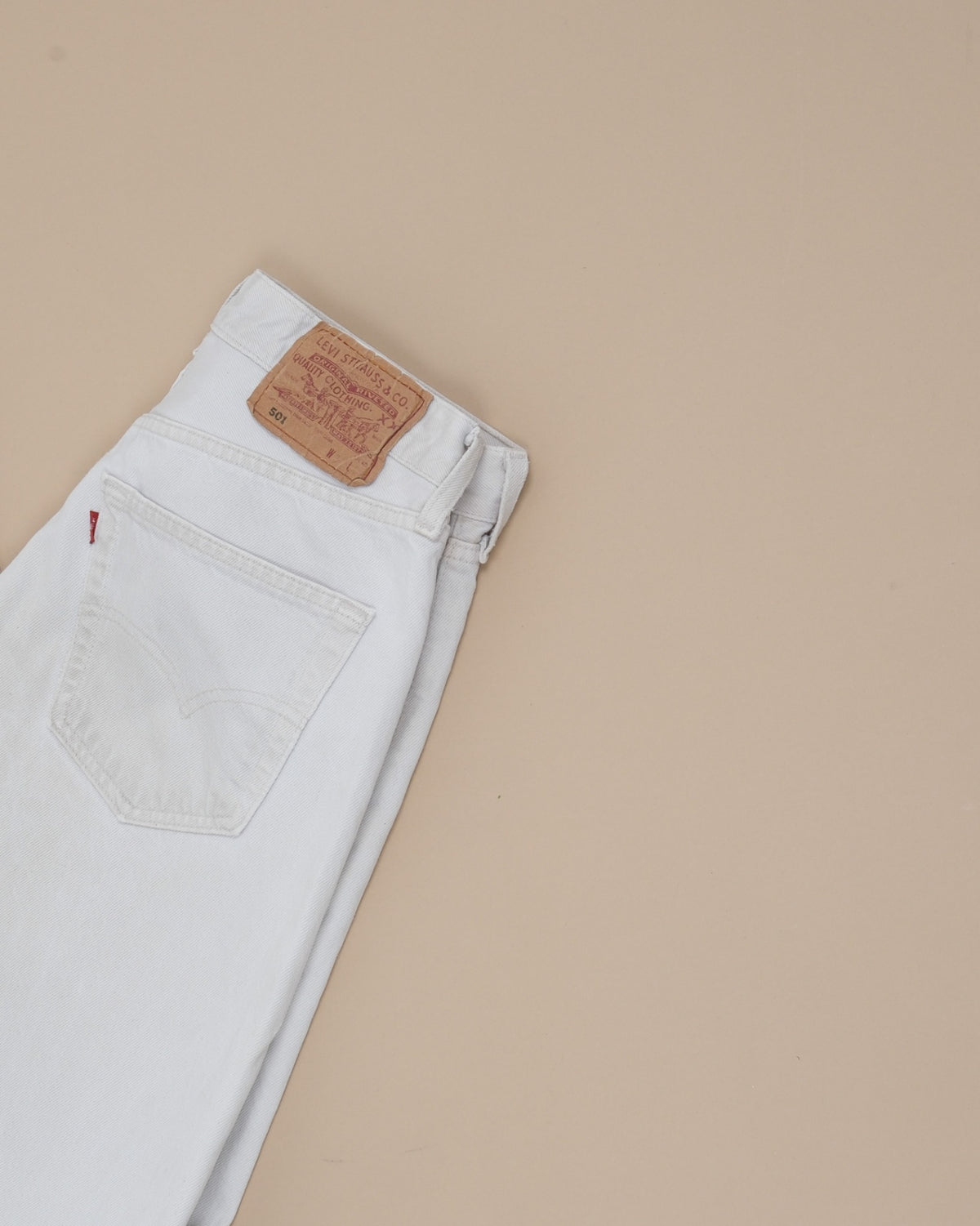 Off-White High-Rise 501s, Made in USA