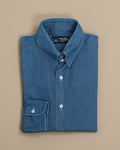 Denim Tab-Collar Shirt