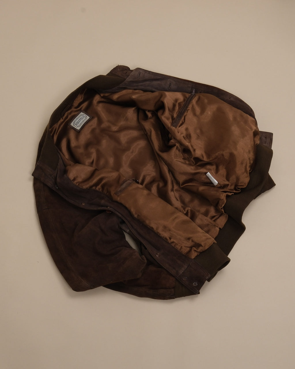 Chocolate Suede Flight Jacket