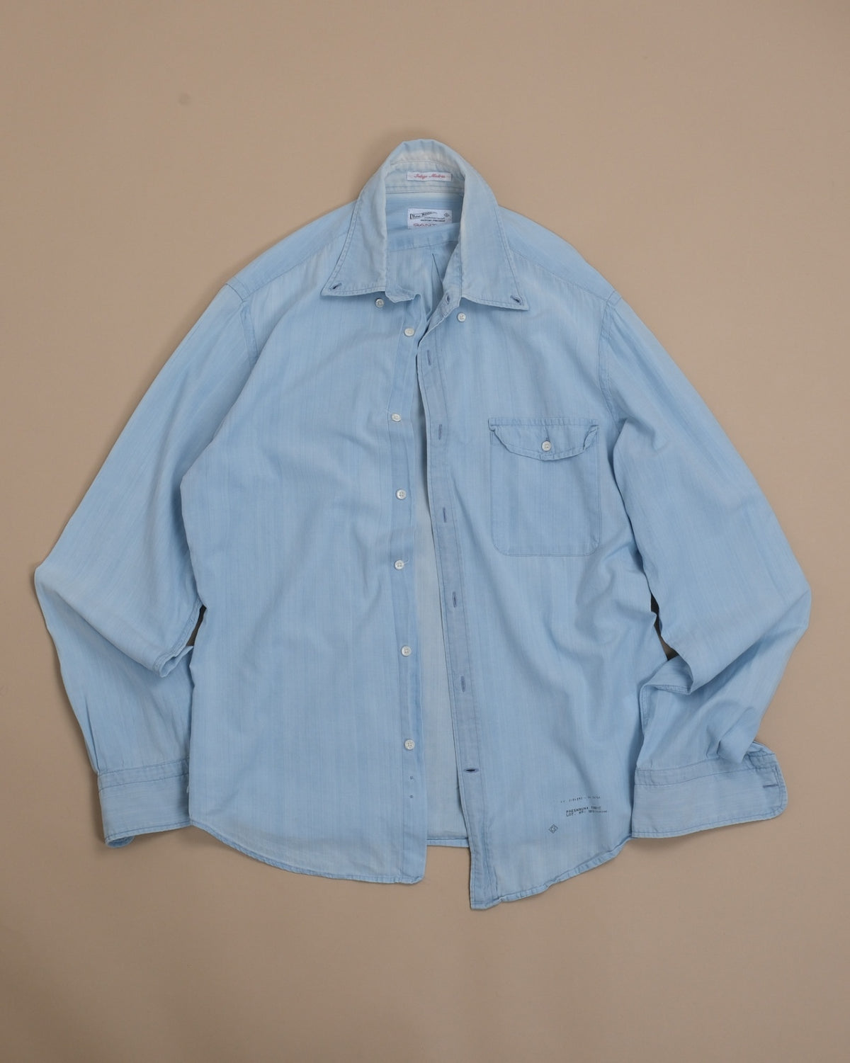 Light Wash Indigo Madras BD. Shirt