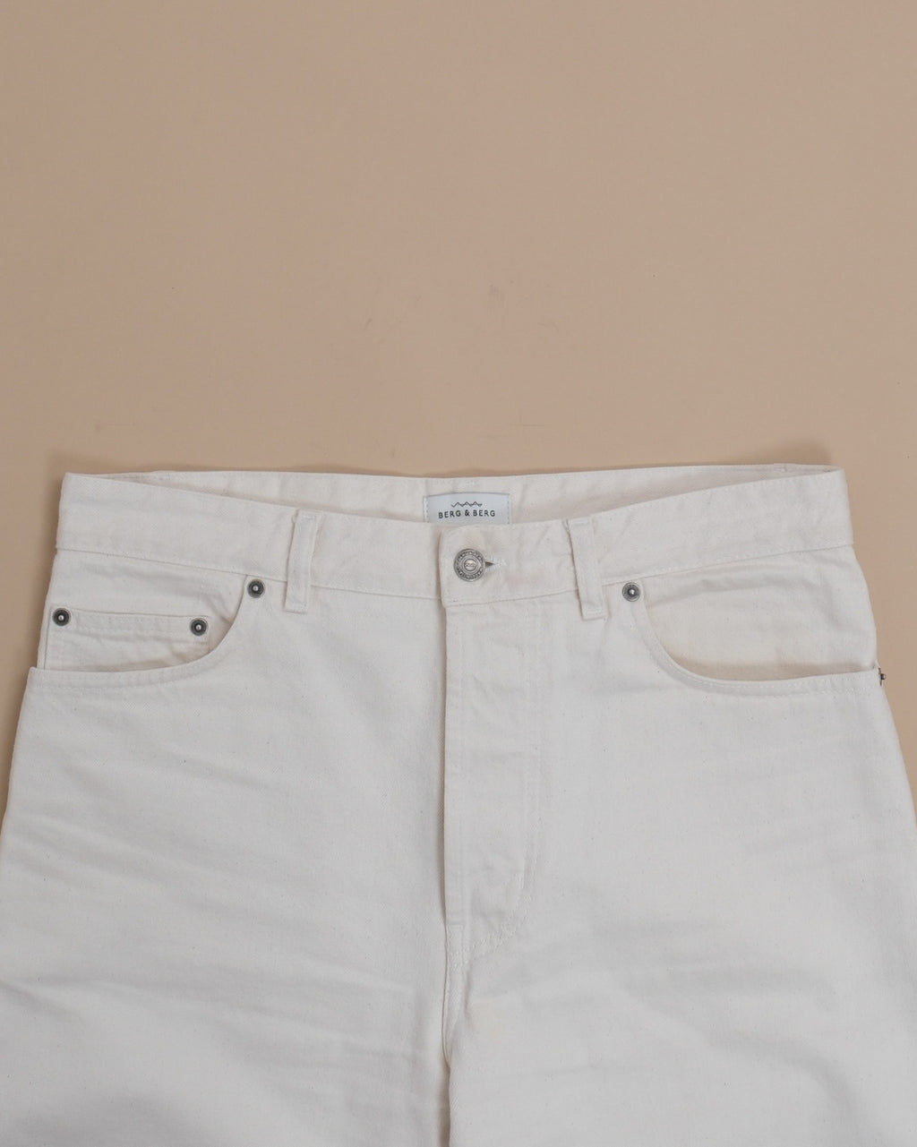 Ecru Denim High-Rise Arthur Jeans