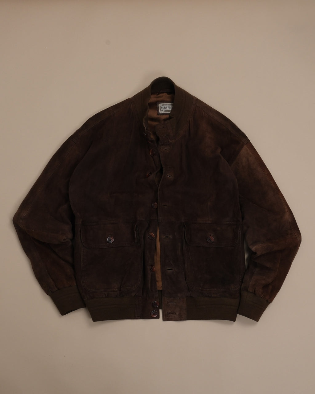 Chocolate Suede Flight Jacket