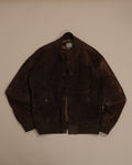 Chocolate Suede Flight Jacket