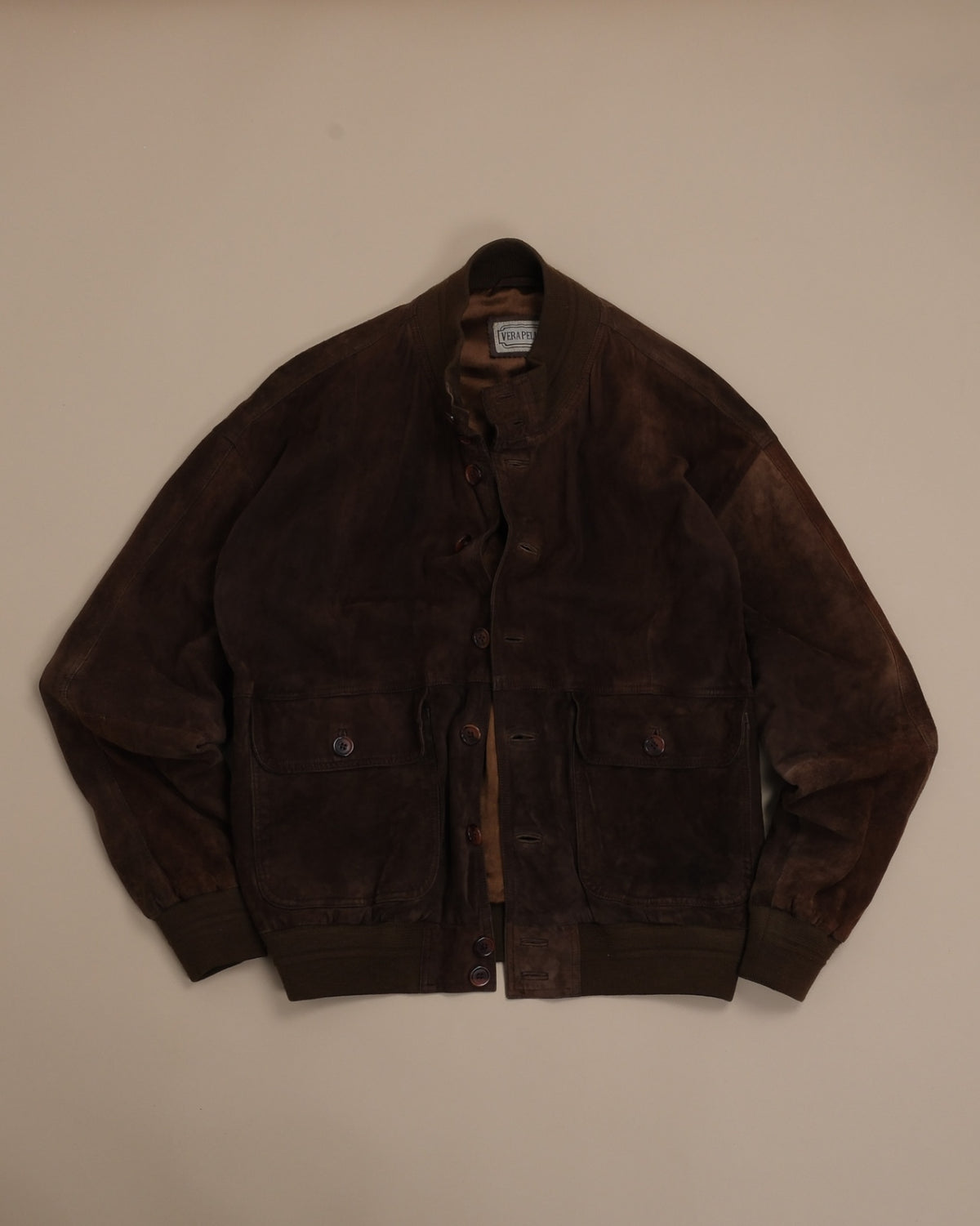 Chocolate Suede Flight Jacket