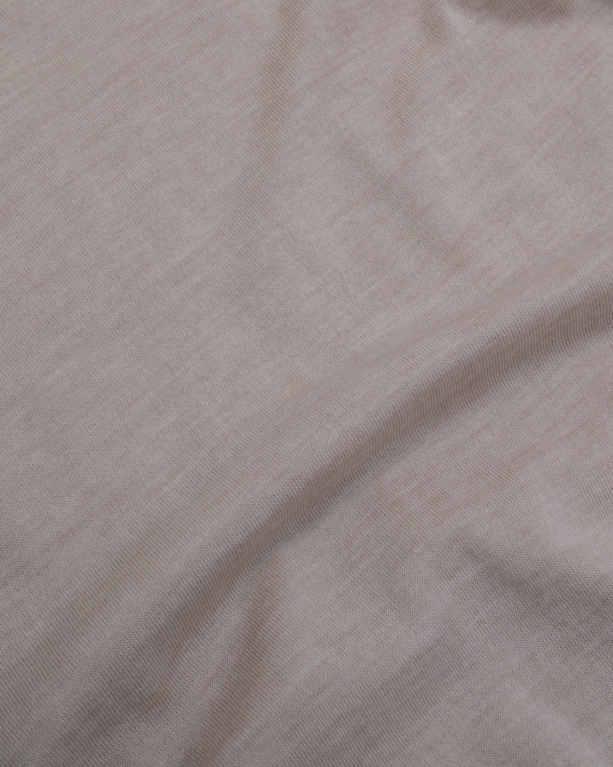 Beige Melange Fine Merino Rollneck