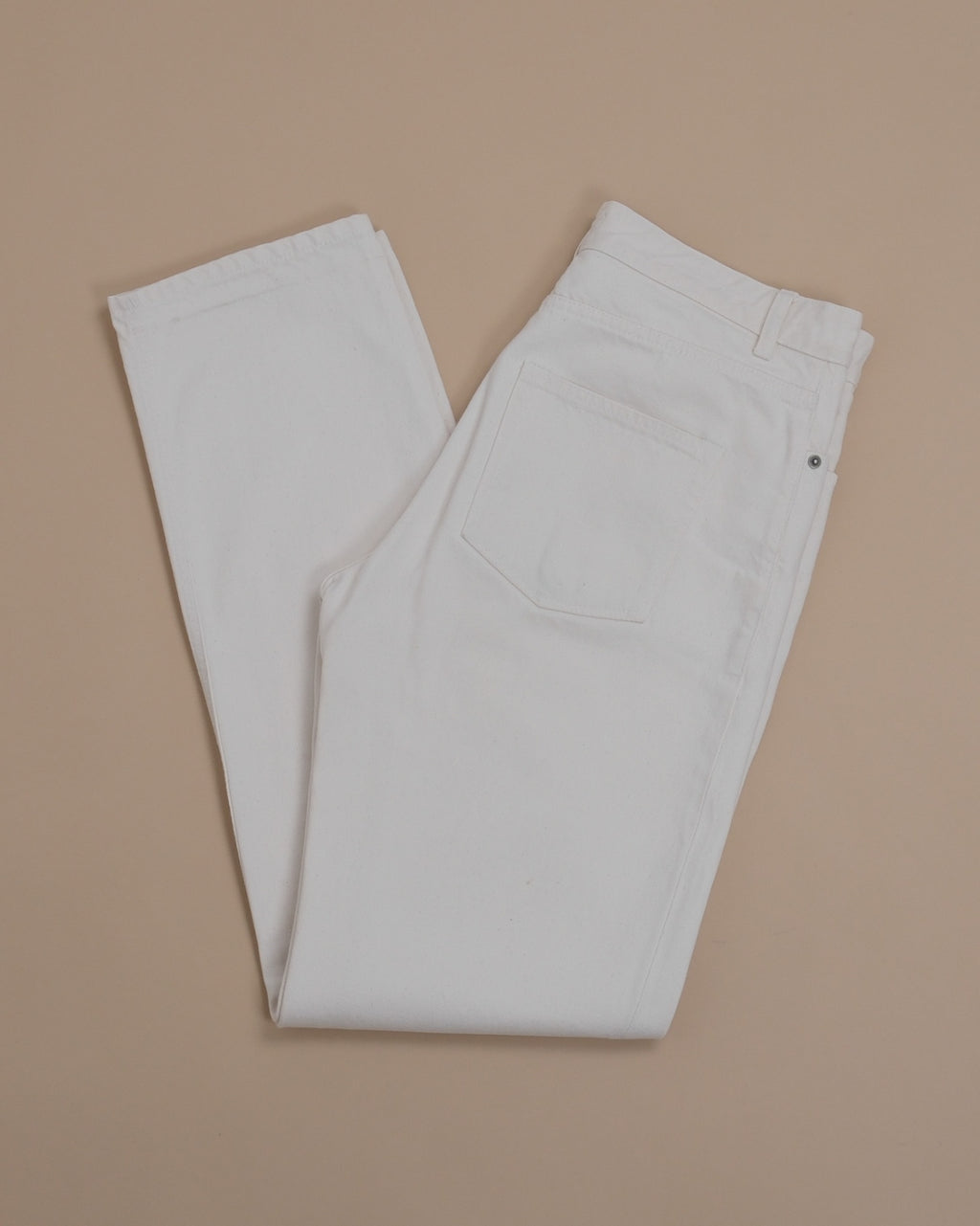 Ecru Denim High-Rise Arthur Jeans