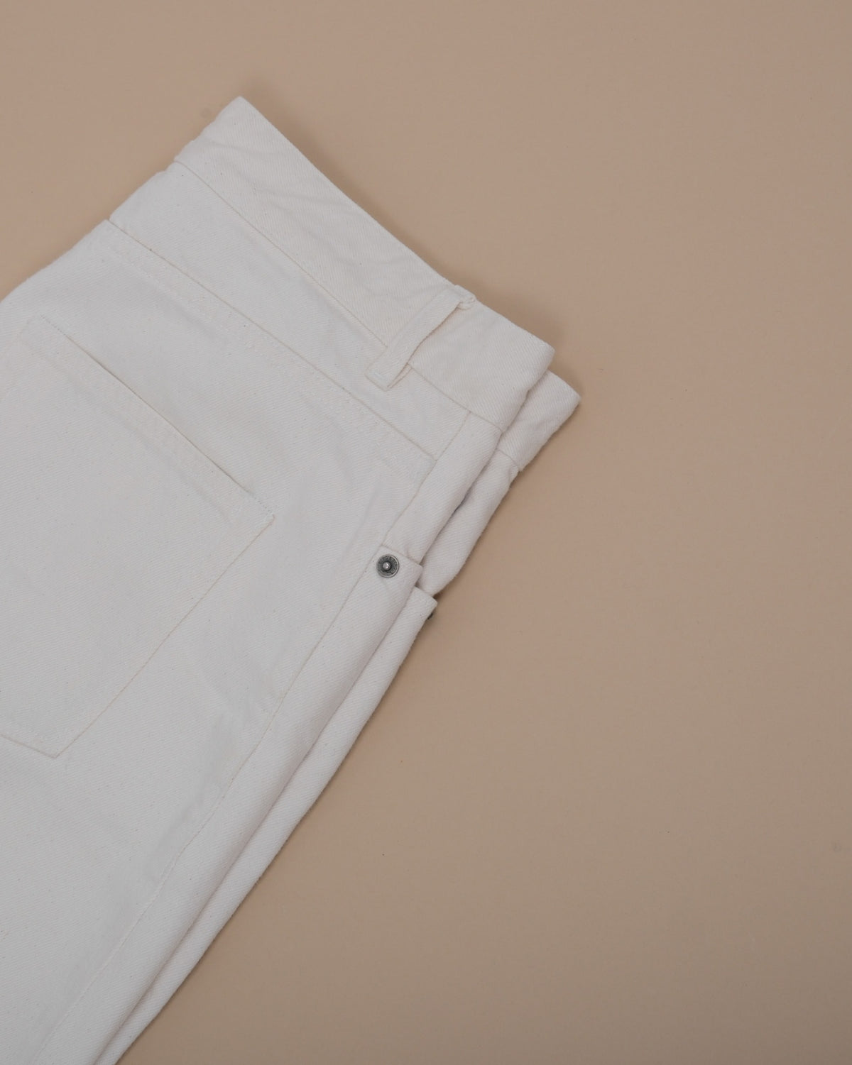 Ecru Denim High-Rise Arthur Jeans