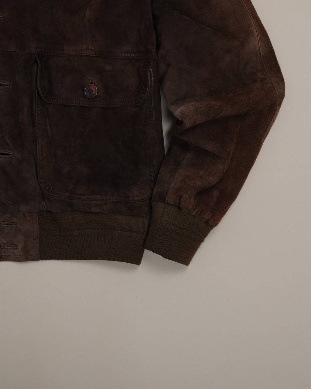 Chocolate Suede Flight Jacket