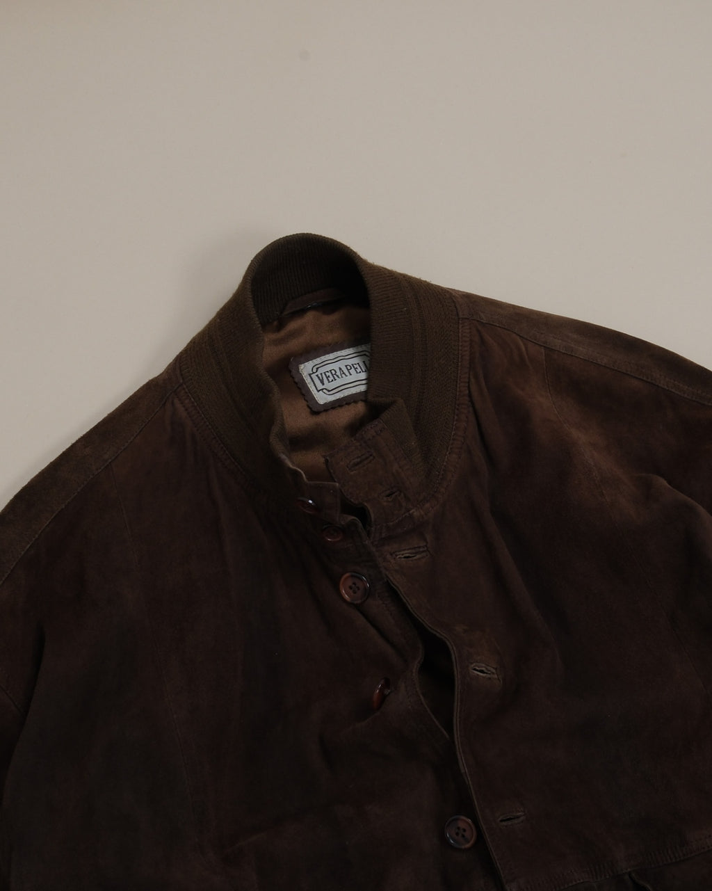 Chocolate Suede Flight Jacket