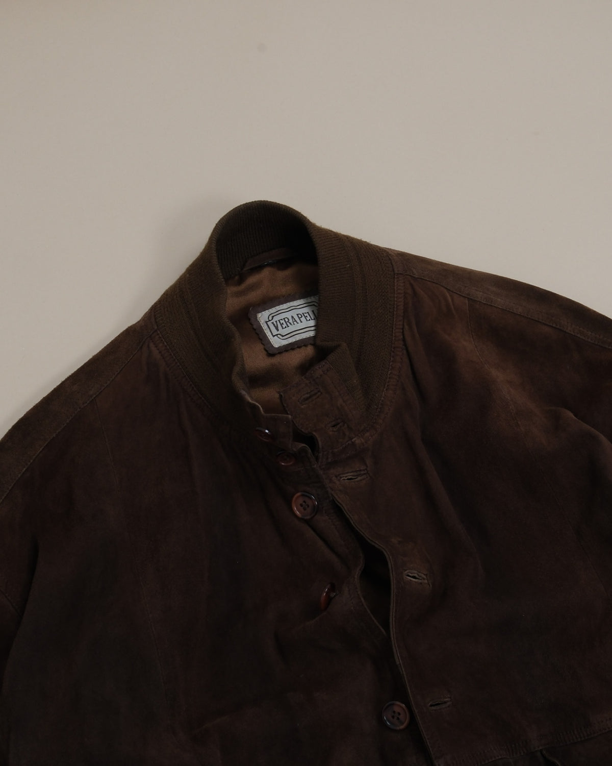 Chocolate Suede Flight Jacket