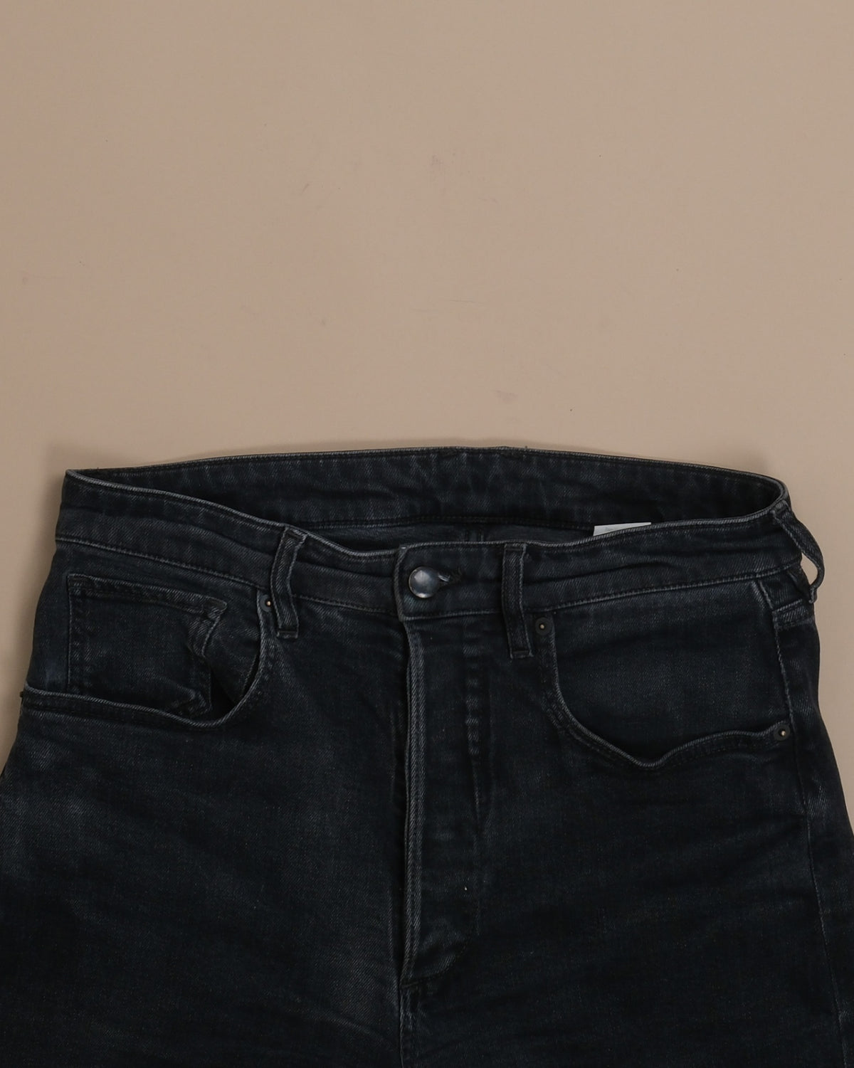 Washed Black High-Rise Jeans