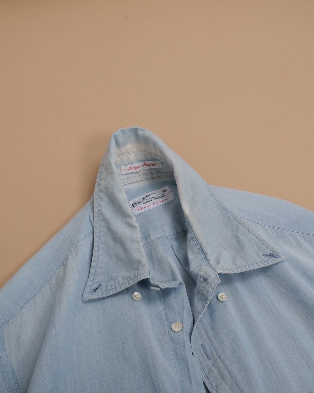 Light Wash Indigo Madras BD. Shirt