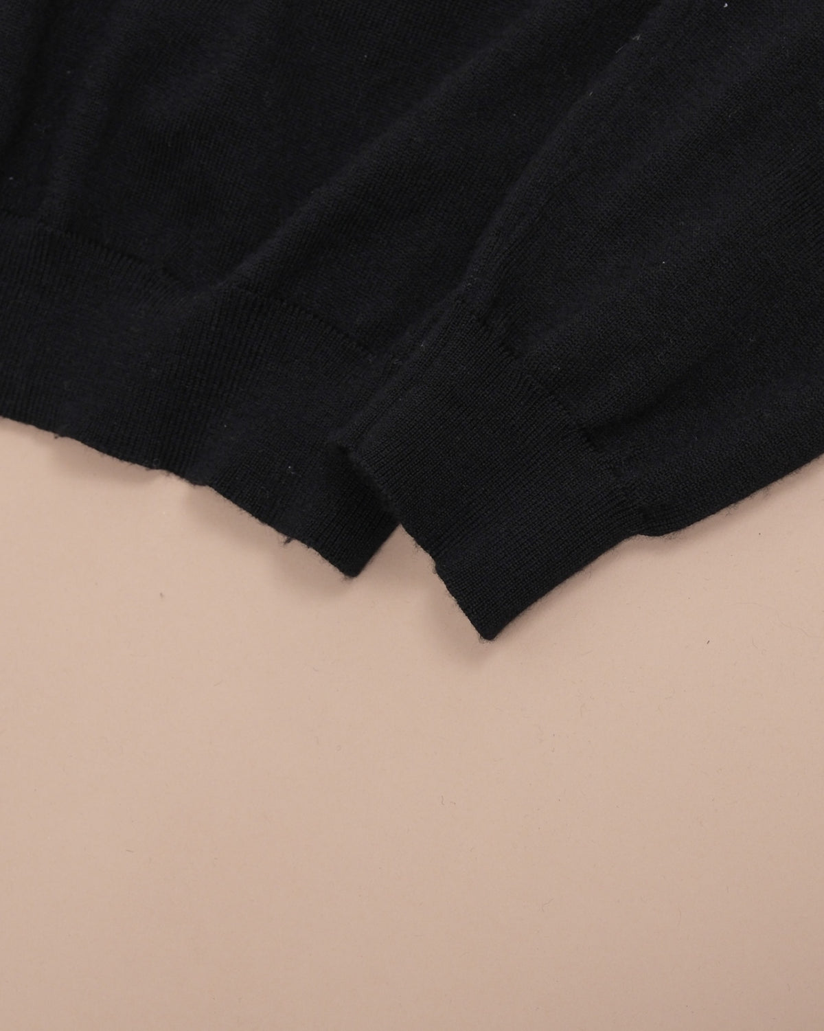 Black Wool Blend Rollneck Sweater