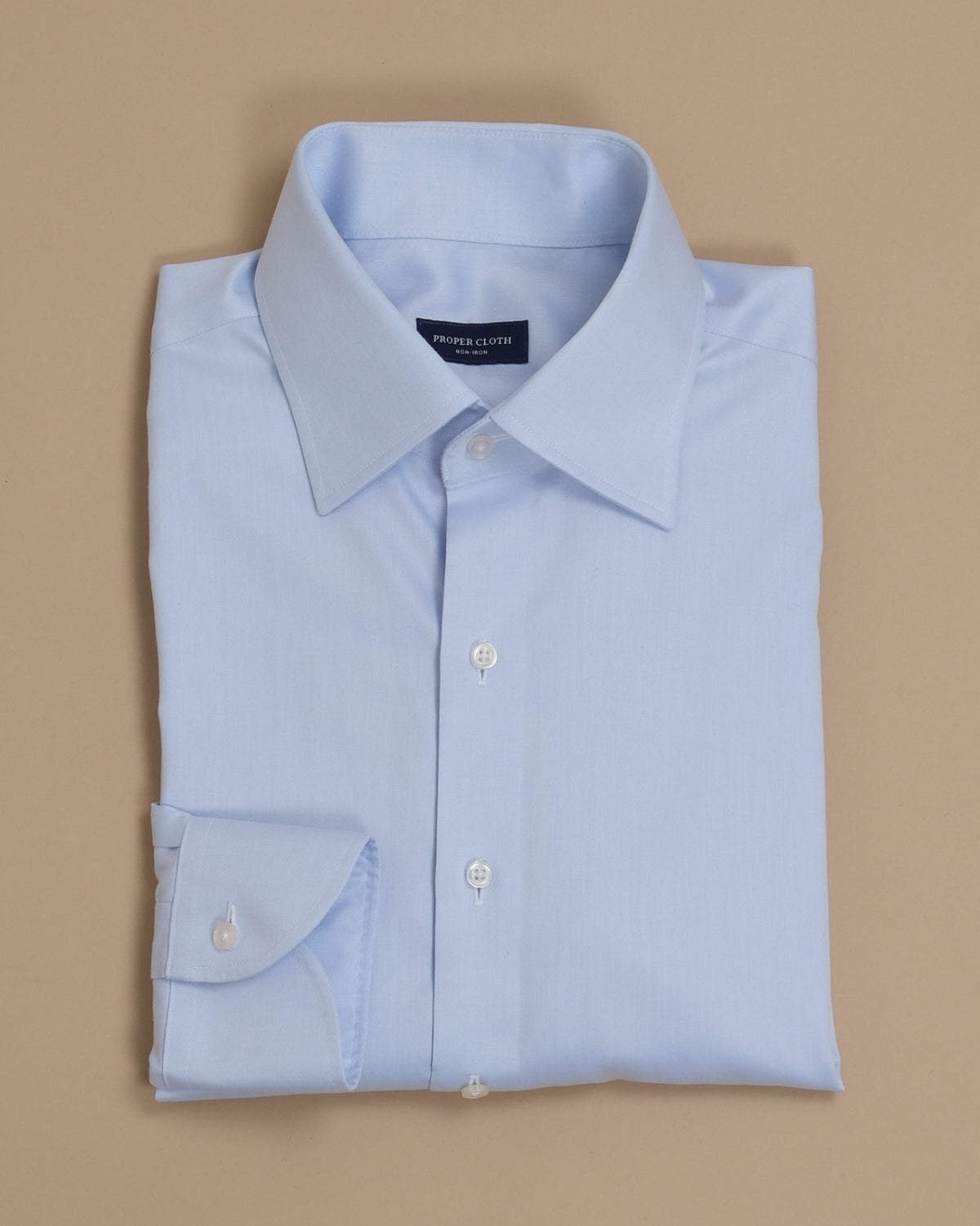 Light Blue Supima Cotton Twill Shirt