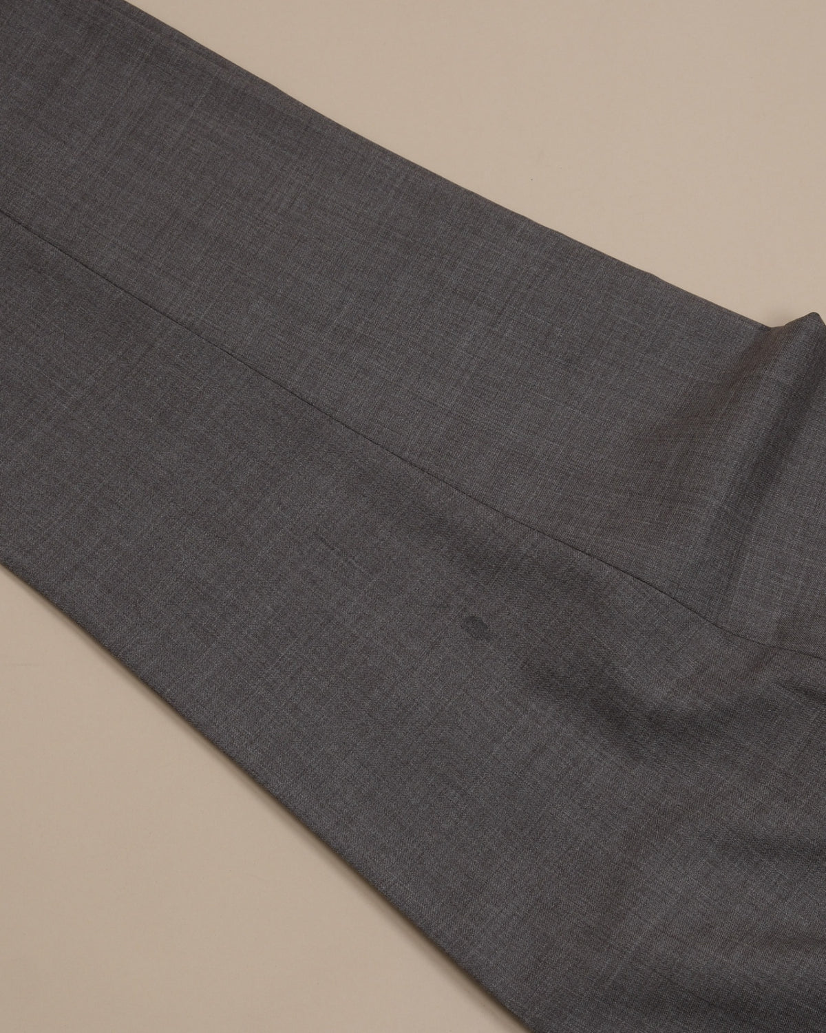 Taupe High-Rise High Twist Wool Trousers