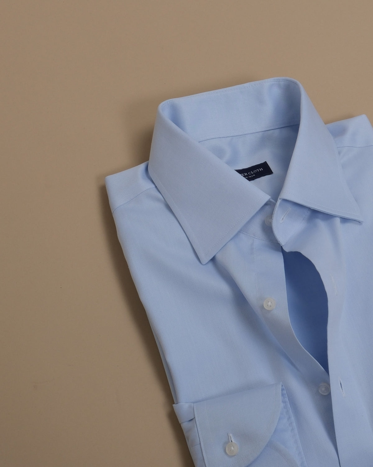 Light Blue Supima Cotton Twill Shirt