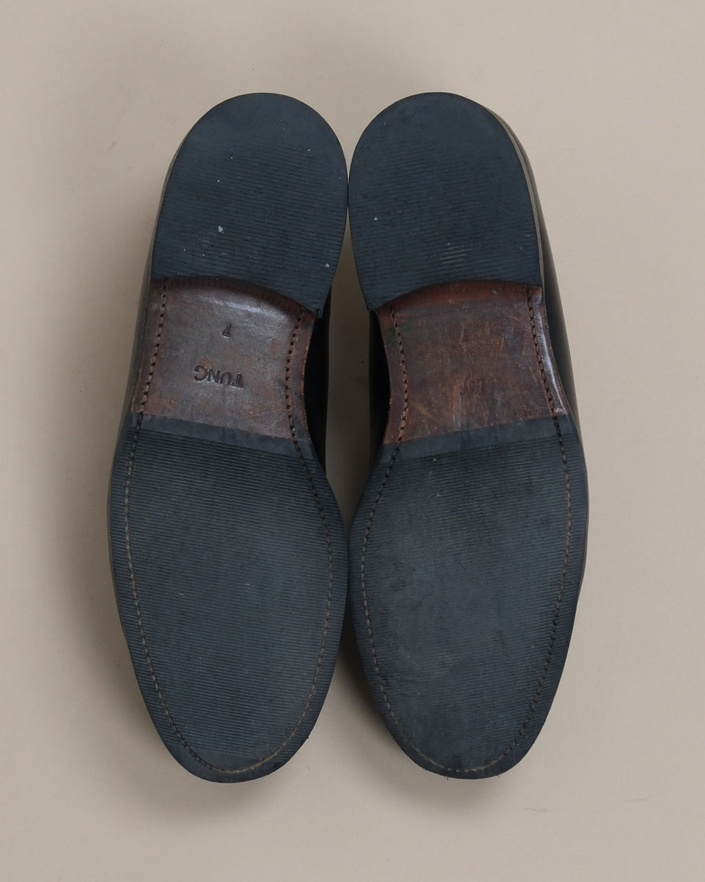 Black Leather Penny Loafers