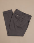 Taupe High-Rise High Twist Wool Trousers