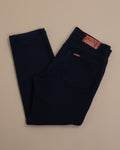 Black Moleskin Mid-Rise 5-Pocket Trousers
