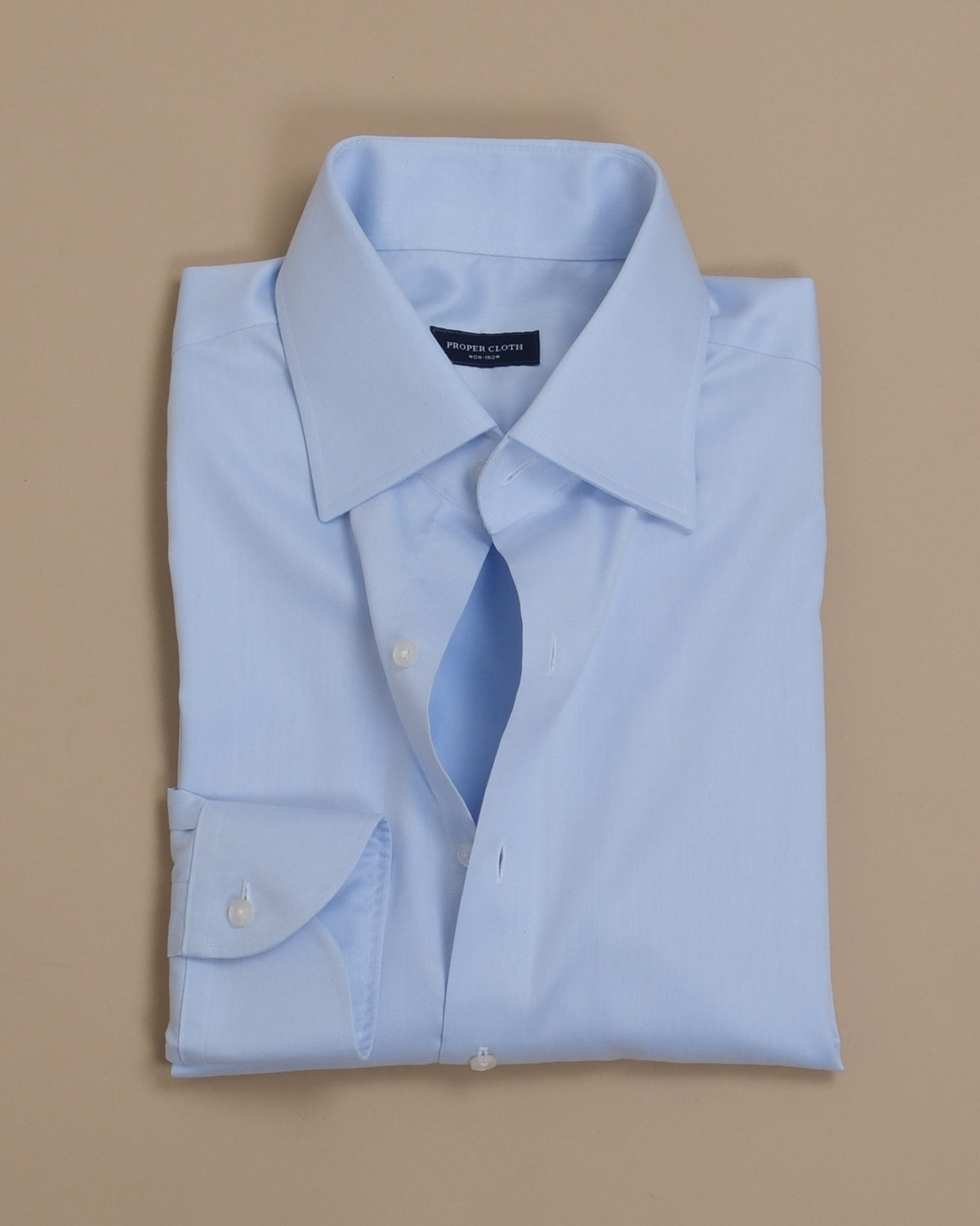 Light Blue Supima Cotton Twill Shirt