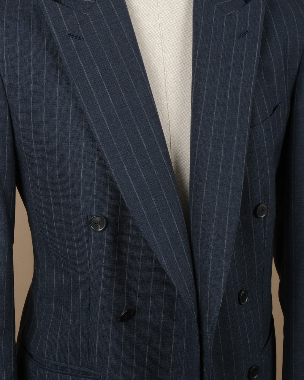 Slate Fine Worsted Chalk Stripe Sports Jacket