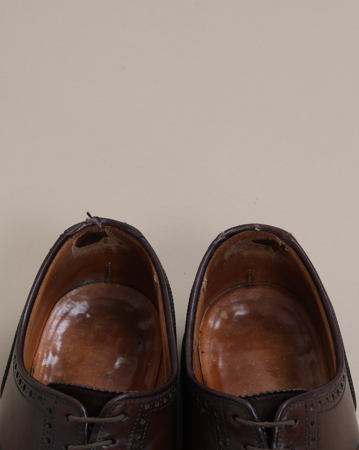 Brown Cordovan Wing-Tip Derbies