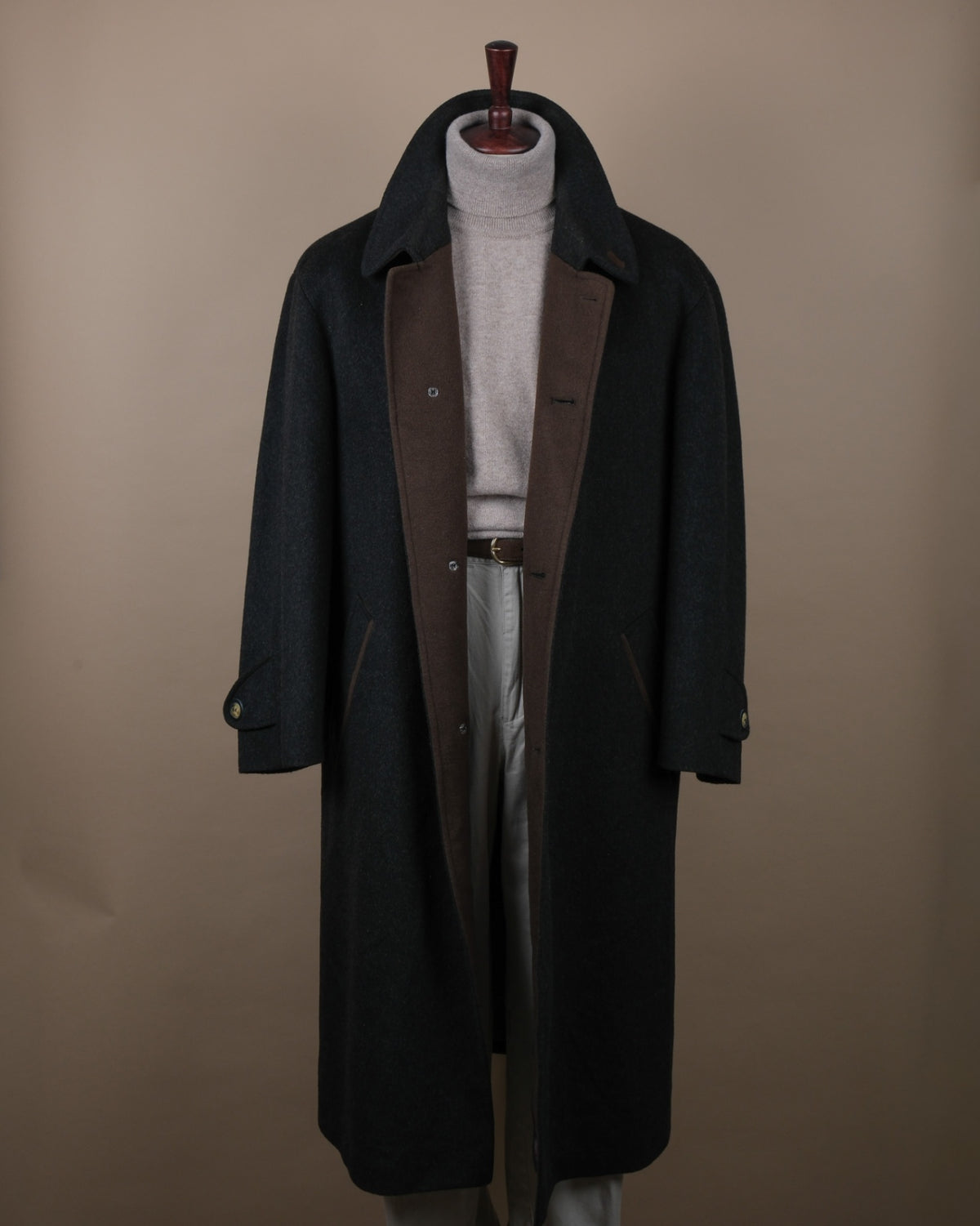 Anthracite Alpen-Loden Overcoat