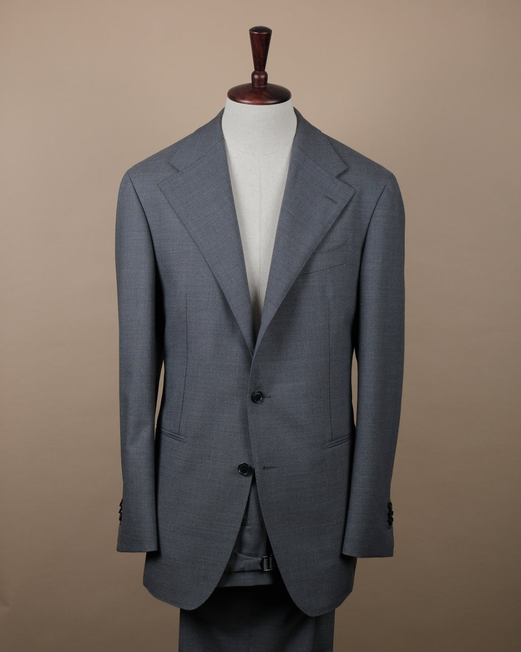Grey High-Twist Wool Suit